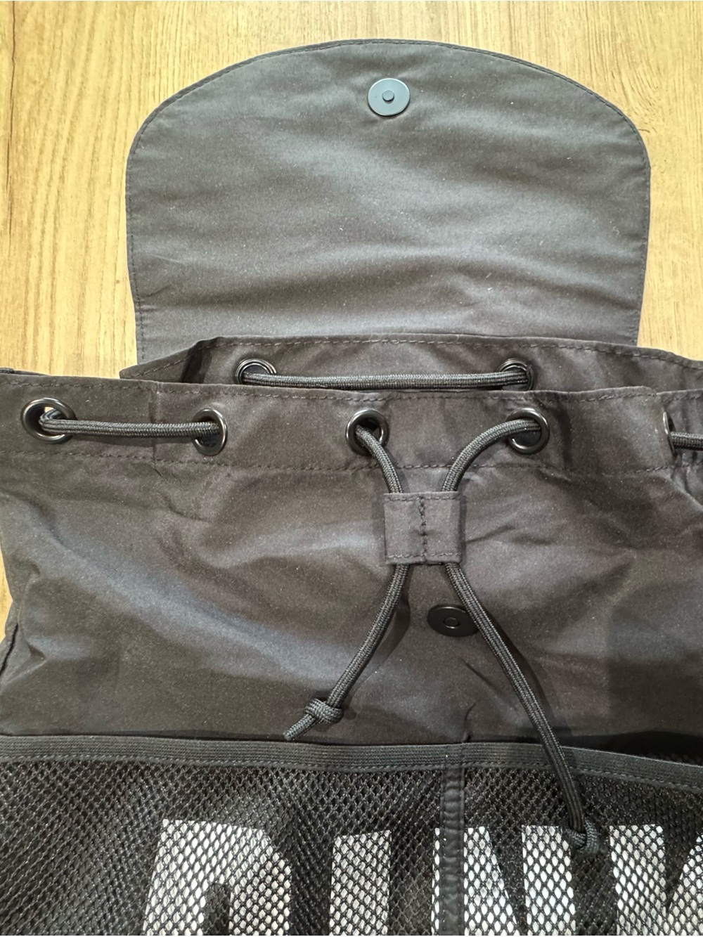 PINK Victoria's Secret Black Backpack with Strap Details - Picture 4 of 11